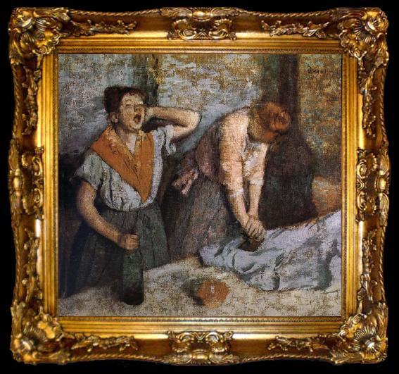 framed  Edgar Degas Worker, ta009-2